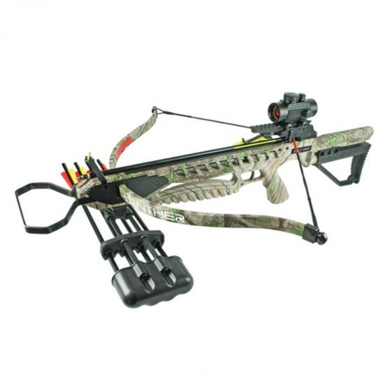 Panther 175lb Crossbow Rifle Kit with Red Dot Sight