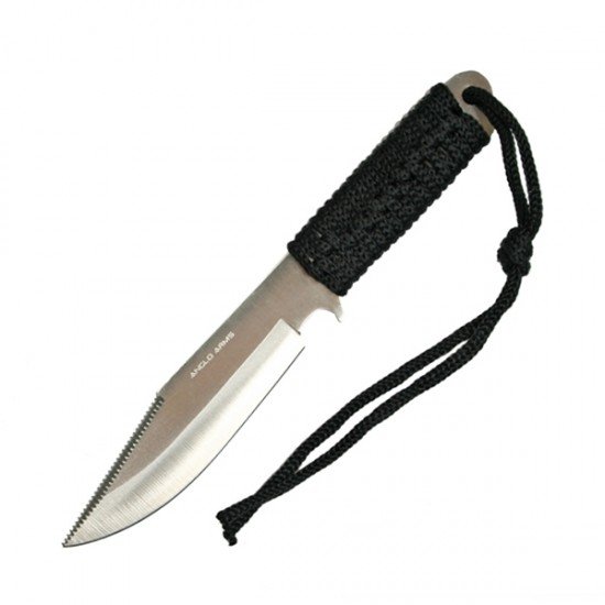 7" Laced Knife with Sheath